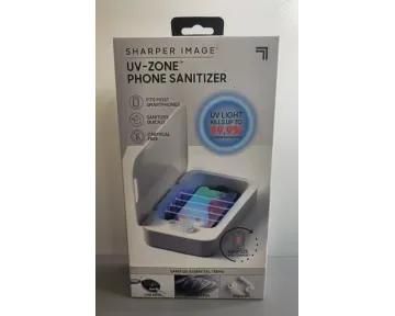 Sharper Image UV Zone Phone Sanitizer and Phone Charger Video Demonstration